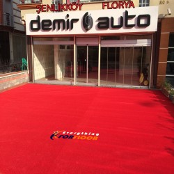 Nurteks 8 mm Kırmızı Çim Halı